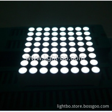 1.5 Inches White 8 X 8 Dot Matrix Led Displays With Outer Dimensions 38 X 38 Mm 